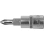 Головка торцевая 1/4" 37 мм с отверточной насадкой "Philips" РН1 YATO YT-04411