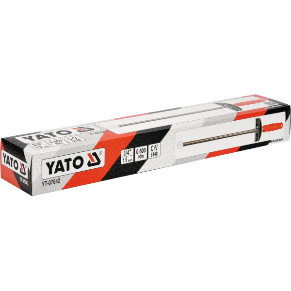 Ключ динамометричний стрілковий 3/4' 0-500 Нм YATO YT-07642