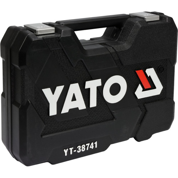 Набір головок торцевих 1/2" М10-32 мм з інструментами YATO, 25 шт. YT-38741