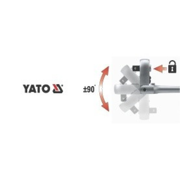 Тріскачка з шарніром 1/2" YATO, 290 мм YT-0327