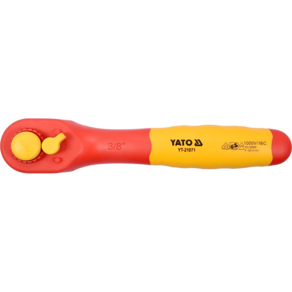 Тріскачка діелектрична VDE 3/8" YATO, 200 мм YT-21071