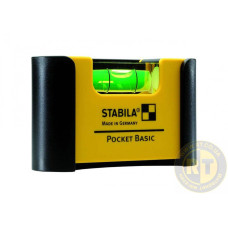 Мінірівень STABILA Pocket Basic: 7х2х4 см, 1 капсула тримач на ремінь 18114