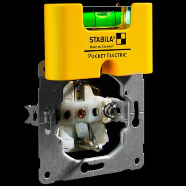 Мінірівень STABILA Pocket Electric магнітний для електриків 7х2х4 см 17775