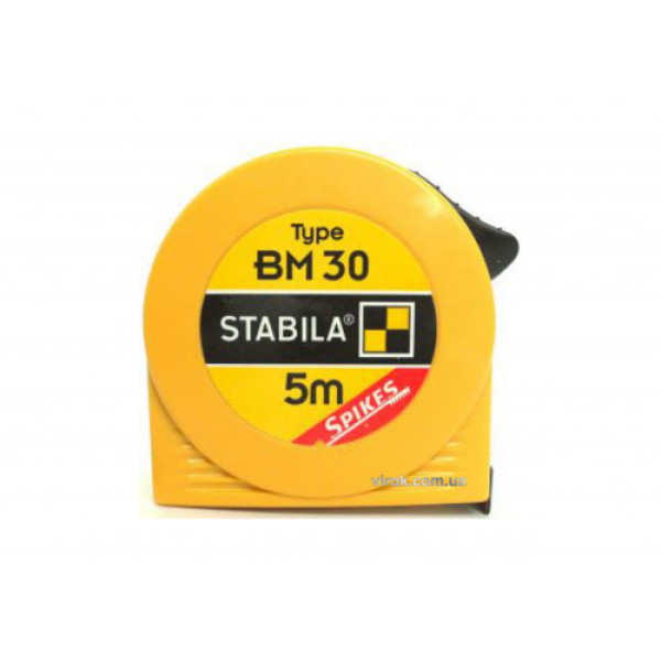 Рулетка STABILA тип BM30 3м пластиковий корпус сталева стрічка 16449