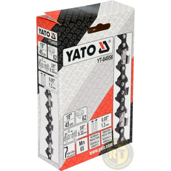 Різальний ланцюг YATO 18"/45 см (62 ланки) для ланцюгових пил із напрямною шиною YT-849355 YT-84956