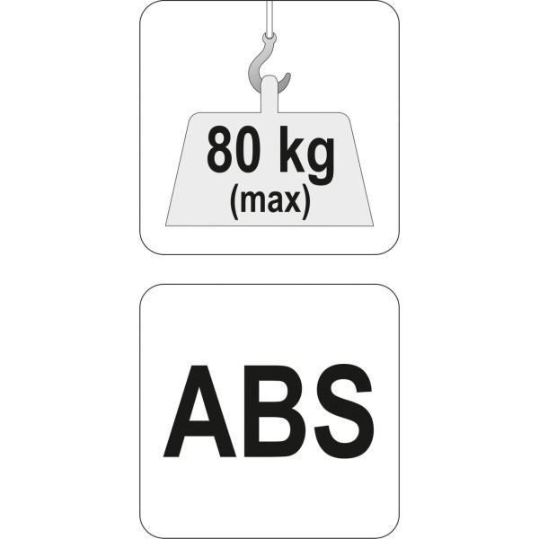 Ручка для перенесення г/к плит YATO пластикова ABS, 375 мм YT-37444