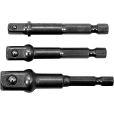 Держатели-адаптеры торцевых головок 1/4" YATO 1/4" 3/8" 1/2" 3 шт YT-04685