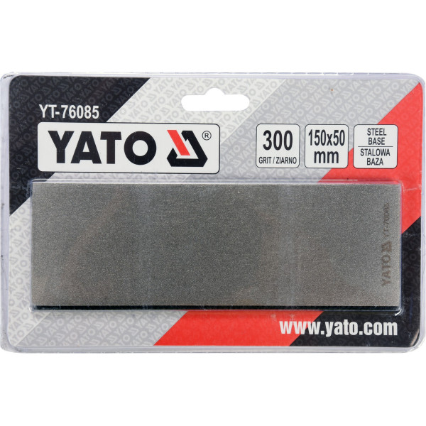 Брусок абразивный алмазный для заточки YATO 150х50х4мм с  грануляцией G300/400/600  YT-76085 YT-76085
