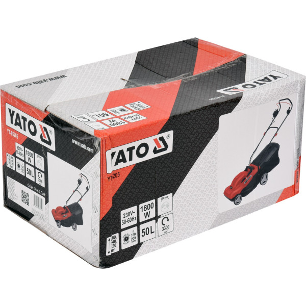Газонокосарка мережева на 4 колесах YATO 1800 Вт 38 см 50 л YT-85205