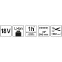 Кусторез аккумуляторный LI-ION 18В  56см YATO без аккумулятора YT-82833