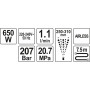Малярна станція мережева YATO 650 Вт 1.1 л/хв. YT-82560