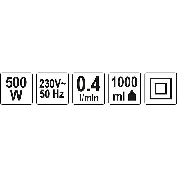 Фарборозпилювач мережевий YATO 500 Вт 1 л YT-82550