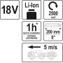 Гілкоріз акумуляторний ручка-телескоп 2-2.8 м YATO Li-Ion 18 В, шина 20 см, без акумулятора YT-82837