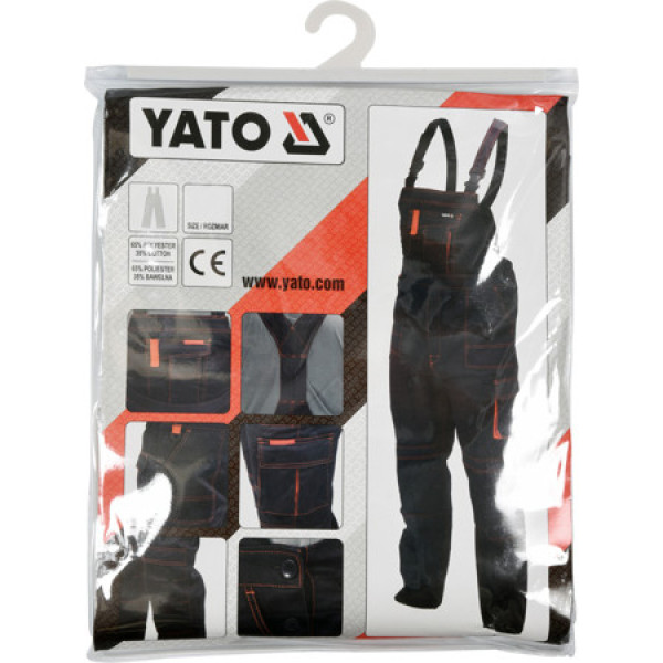 Напівкомбінезон робочий темно-синій YATO розмір S, M, L, XL, XXL, XXXL YT-80407