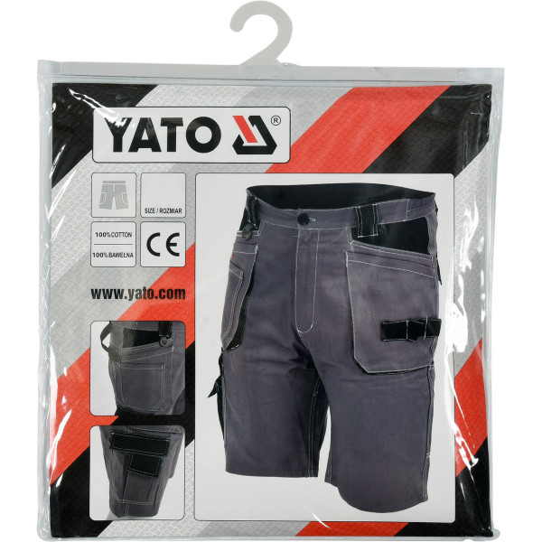 Шорти робочі розмір S, M, L, XL, XXL, XXXL YATO; 100% бавовна YT-80936