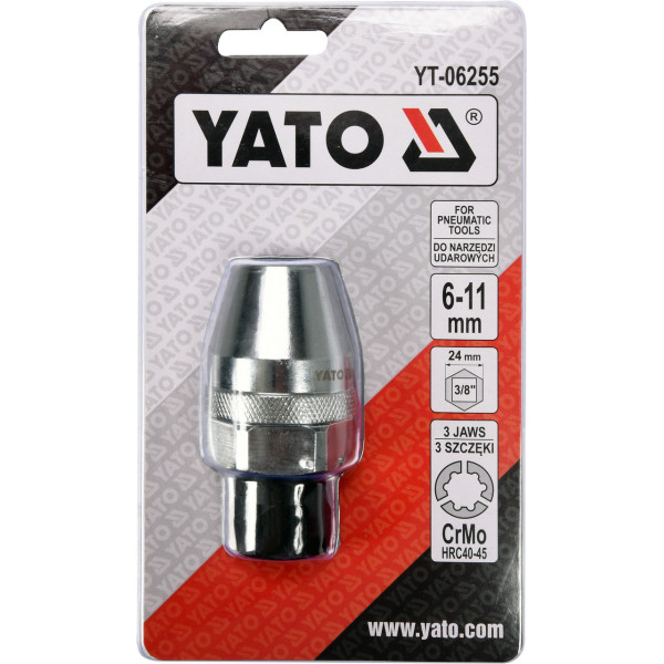 Шпильковерт-экстрактор сломанных болтов YATO 3/8", для Ø= 6-11 мм, для ударных гайковертов YT-06255