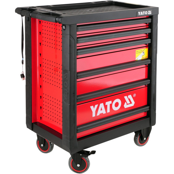 Візок інструментальний 958x766x465 мм на колесах YATO, 6 ящиків YT-0902
