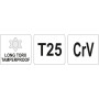 Ключ TORX Г-подібний 2-сторонній Т25 YATO 20х100мм YT-05517