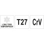 Ключ TORX Г-подібний 2-сторонній Т27 21х105мм YATO YT-05518