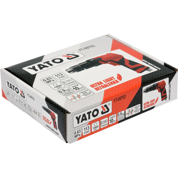 Дрель пневматическая YATO для сверл Ø≤ 10 мм YT-09703