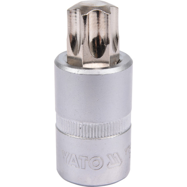 Головка торцевая короткая 55 мм 1/2" Т20 -Т70 с отверточной насадкой Torx YATO YT-04310