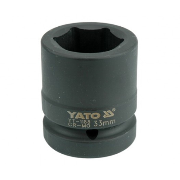 Головка торцевая ударная YATO 6-гранная 1" 24 - 50 мм в ассортименте YT-1180
