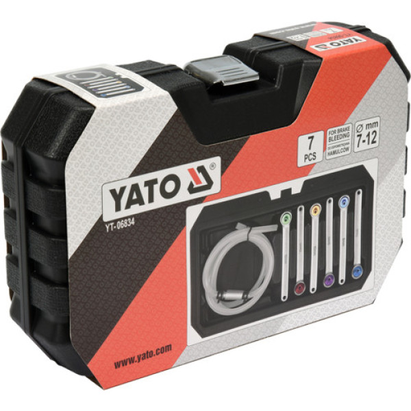 Ключи для прокачки тормозных систем авто  7-12 мм  YATO, 7 шт. YT-06834