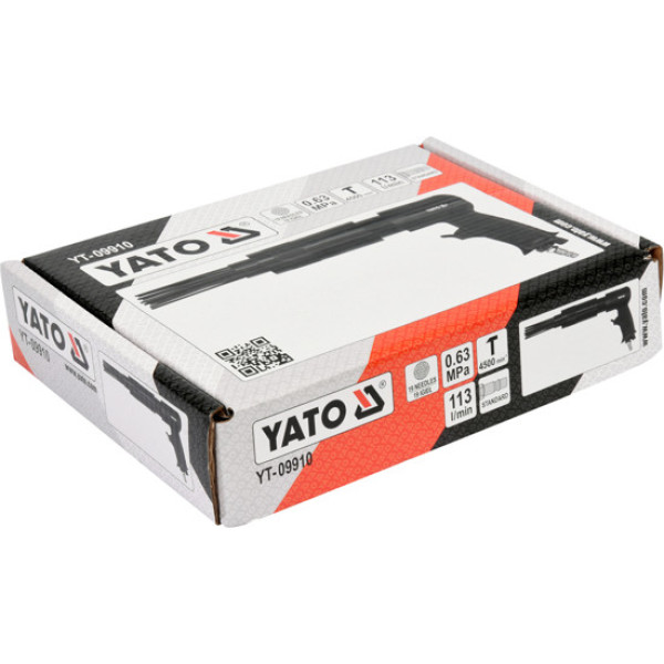 Молоток пневматичний з голчастим зубілом YATO 113 л/хв 6.3 Bar 19 голок YT-09910
