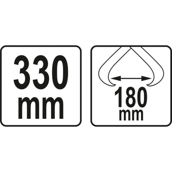 Клещи для переноски деревянных колод  до 180 мм YATO 330 YT-79905