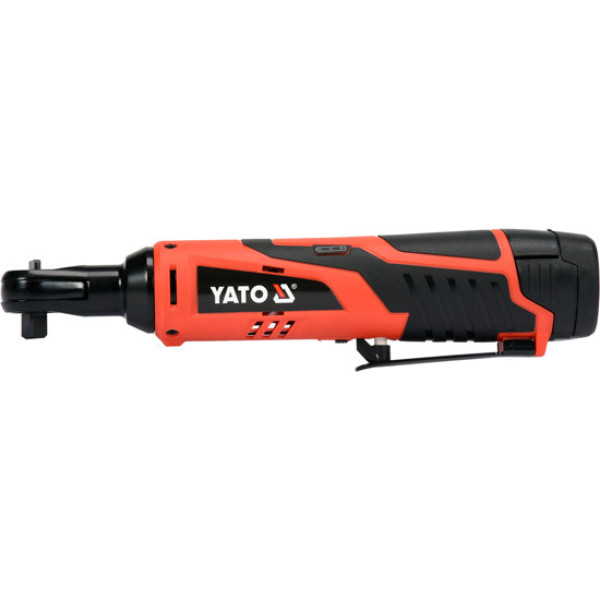 Тріскачка ударна акумуляторна YATO Li-Ion 12 В 2 А·год 3/8" 45 Нм + 4 торцеві головки YT-82902