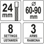 Знімач шківів універсальний 60-90 мм YATO YT-06340