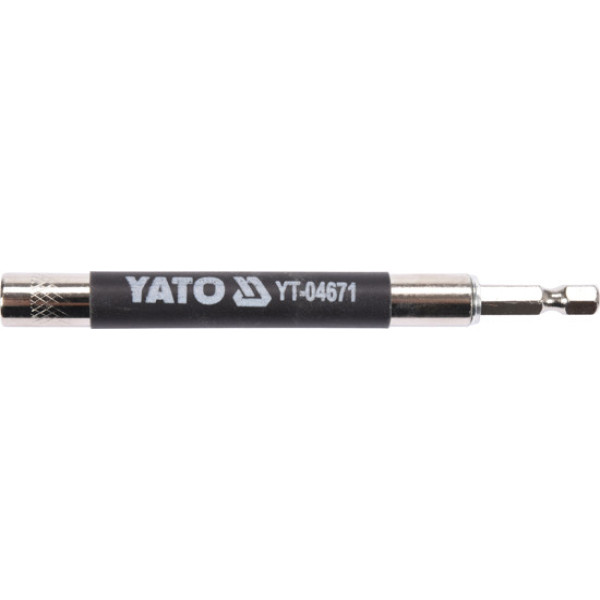 Магнітний тримач для викруткових насадок HEX 1/4" YATO 120 мм YT-04671
