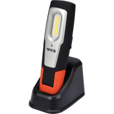 Фонарь светодиодный COB LED аккумуляторный YATO с магнитом и подвеской YT-08560
