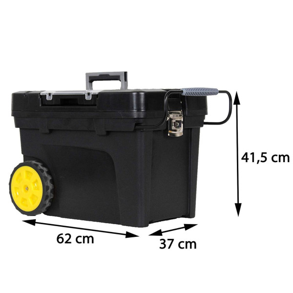 Ящик для інструменту на 2 колесах пластиковий STANLEY "Mobile Contractor Chest" 60х 38х 43 см 1-97-503
