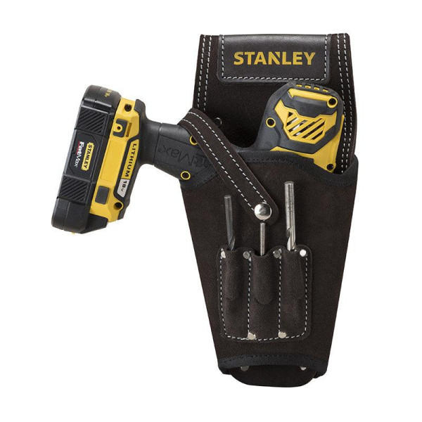 Кобура поясна шкіряна STANLEY для шурупокрута та дриля STST1-80118