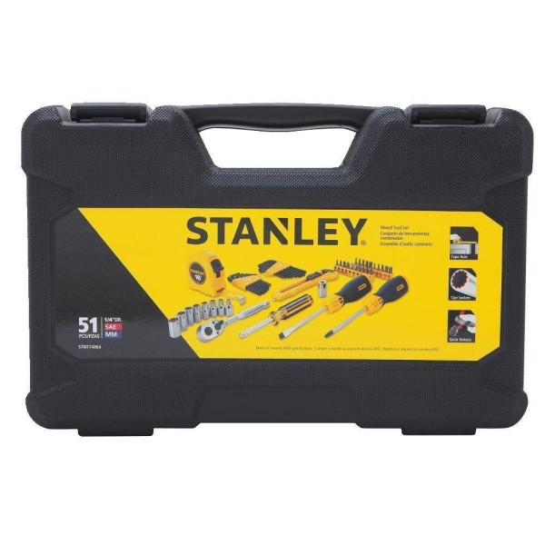Набір інструментів STANLEY у футлярі, 51 шт. STMT0-74864