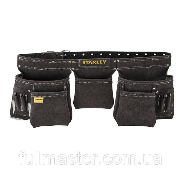 Кожаный монтажный ремень с карманами для инструмента STANLEY STST1-80113