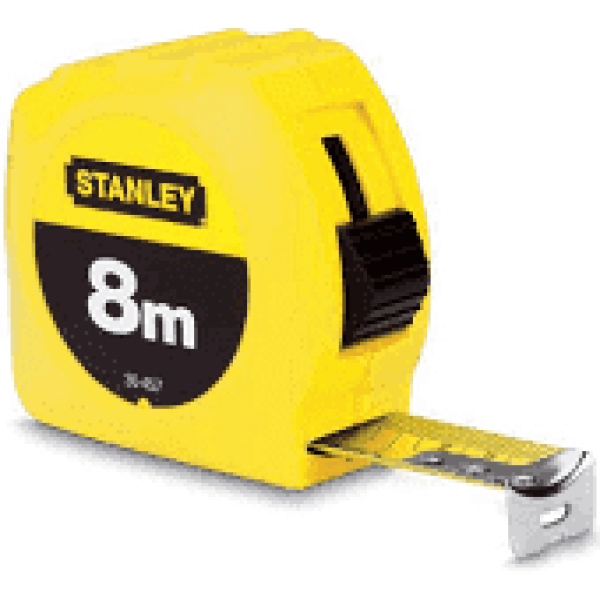 Рулетка измерительная STANLEY Global Tape в пластмассовом корпусе 3м/5м/8м 0-30-487