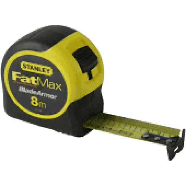 Рулетка STANLEY "FatMax Blade Armor" 5м / 8м сталева стрічка 32мм з покриттям 0-33-720