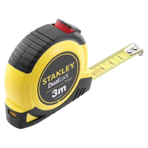 Рулетка STANLEY "TYLON DUAL LOCK" сталева стрічка метрична шкала 8 м STHT36804-0