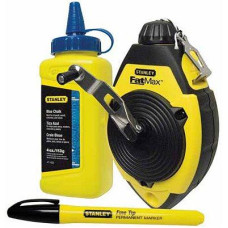 Комплект розмітковий STANLEY FatMax: шнур 30 м; крейдяний порошок; маркер 0-47-681