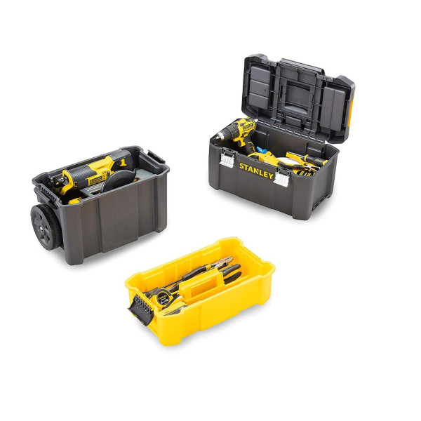Ящик розкладний 3в1 для інструментів STANLEY на 2 колесах 476х208х630мм STST1-80151