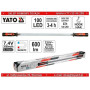 Лампа светодиодная аккумуляторная Li-Ion 7.4В 100 LED 600Лм YATO YT-08503