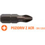 Насадка відверта хрестоподібна POZIDRIV ACR PZ1/ PZ2/PZ3 х 25м INDUSTRY USH, уп. 5 ШТ. UUSE0012860