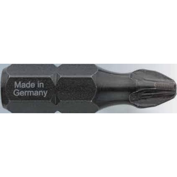 Насадка відверта хрестоподібна POZIDRIV ACR PZ1/ PZ2/PZ3 х 25м INDUSTRY USH, уп. 5 ШТ. UUSE0012860