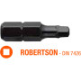 Насадка викрутки квадратна ROBERTSON R0/R1/R2/R3 x 25 мм INDUSTRY USH, уп. 5 шт. UUSE0012026