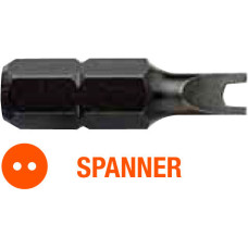 Насадка викрутки двухштыревая SPANNER SP4/SP6/SP8/SP10 x 25 мм INDUSTRY USH, уп. 5 шт. UUSE0012730