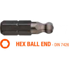 Насадка відверта закруглена HEX BALL END SW2.5K / SW3K / SW4Kx25м INDUSTRY USH, уп.5шт. UUSE0012970