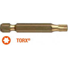 Насадка викрутки подовжена титанова Torx T10-Т40х50мм Torsion ISOTIN USH, уп.10 шт. UUSG0203654