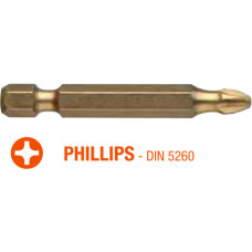Насадка викрутки подовжена титанова PH2 / РН3х50мм Torsion ISOTIN USH, уп. 10 шт. UUSG0213622
